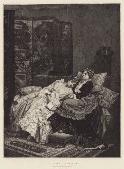 The Serious Book by Auguste Toulmouche